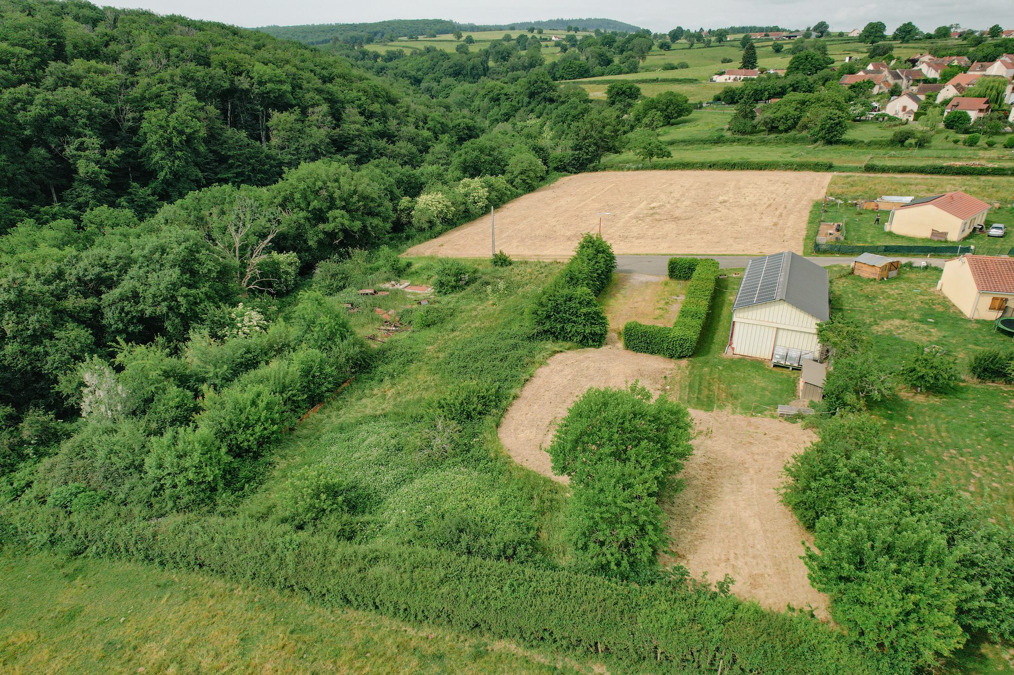 Vue aérienne du site - parcelle Nord